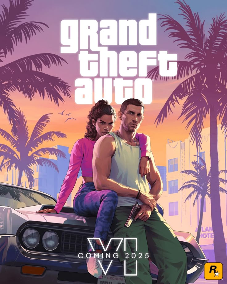 Grand Theft Auto VI Poster | Video Game Wall Art