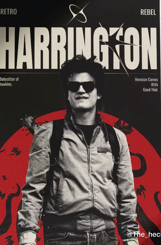Steve Harrington Retro Character Illustration Poster