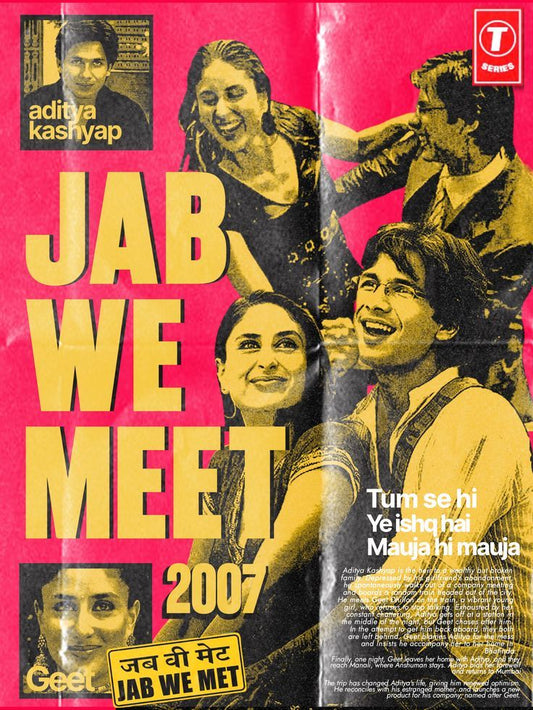 Bollywood Romance Poster | Jab We Met Inspired Wall Art
