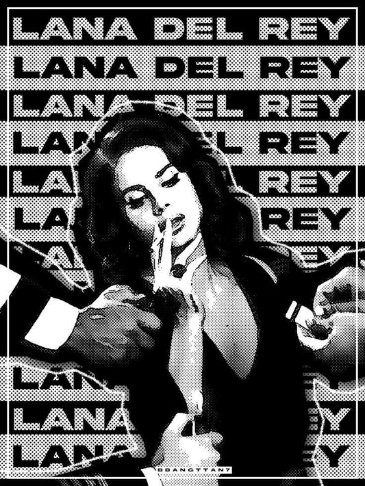 Editorial Music Poster | Lana Del Rey Inspired Wall Art