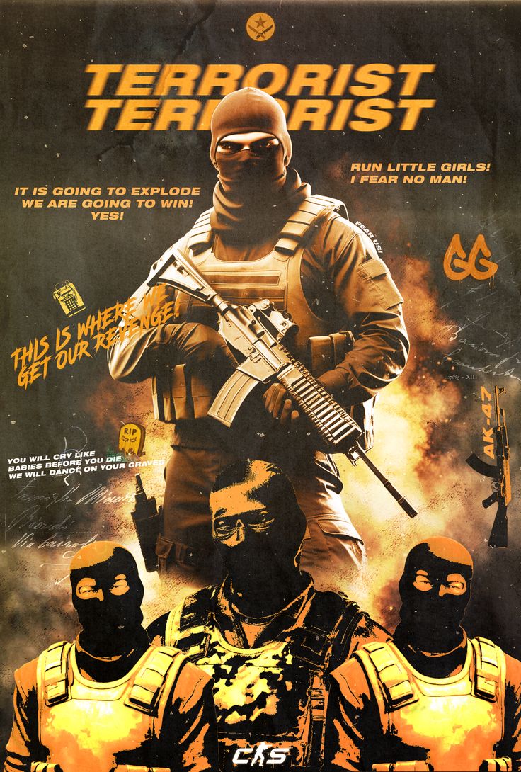 Counter-Strike Poster | Tactical Shooter Game Wall Art