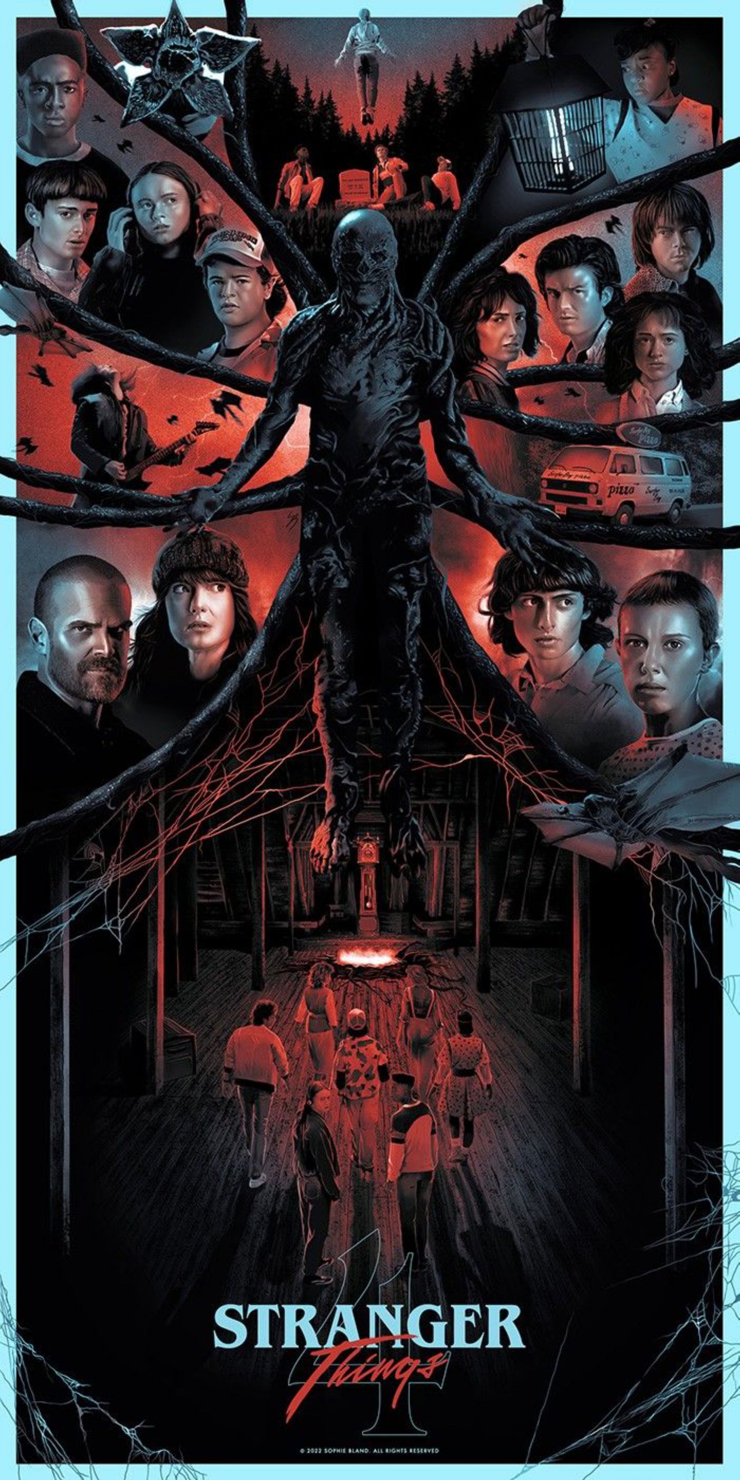 Stranger Things Vecna Cinematic Poster | Dark Fantasy Wall Art