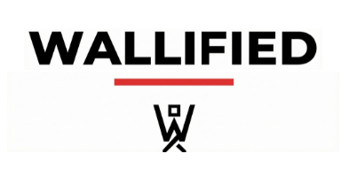 Logo of 'WALLIFIED' with a stylized letter 'W' on a white background
